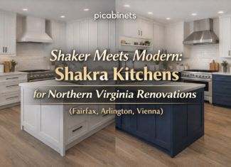 Shaker Meets Modern: Shakra Kitchens for Northern Virginia Renovations
