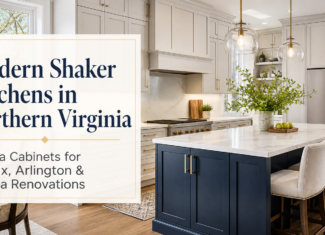 Modern Shaker Kitchens in Northern Virginia: Shakra Cabinets for Fairfax, Arlington