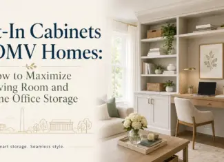 Built-in Cabinets for DMV Homes: How to Maximize Living Room and Home Office Storage
