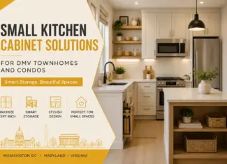 Maximizing Space: Small Kitchen Cabinet Solutions for DMV Townhomes and Condos