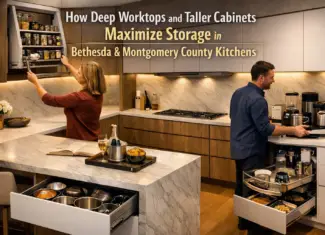 Maximizing Storage: The Impact of Deep Worktops and Taller Cabinets in Bethesda